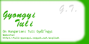 gyongyi tuli business card